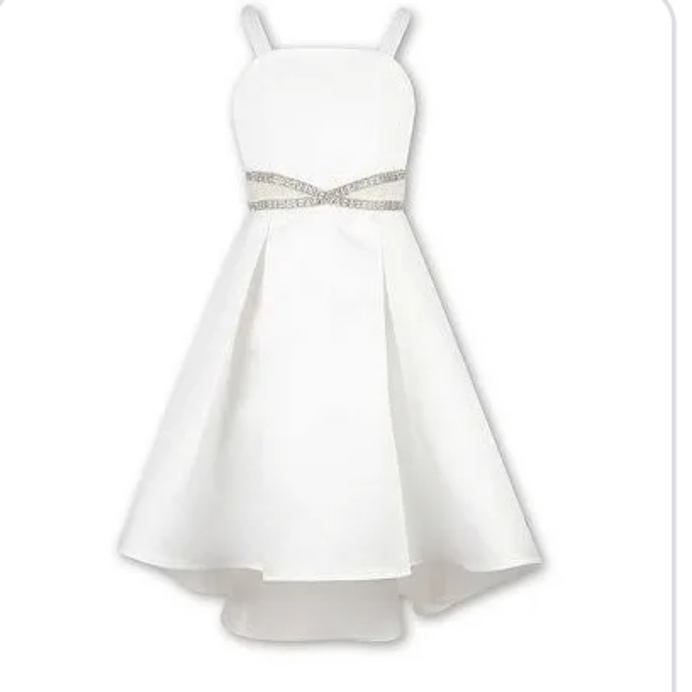 Speechless Big Girls Sleeveless Fit + Flare Dress white Size 12